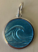 Lola York Beach Maine Coordinates Pendent small