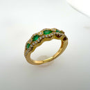 Emerald and Diamond Ring