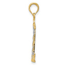 14K and Rhodium Cape Hatteras Lighthouse Pendant