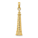 14K Cape Hatteras Lighthouse Charm