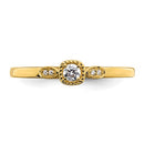 14K Rope Edge Petite - Engagement Ring