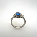 Sapphire and Diamonds Ring