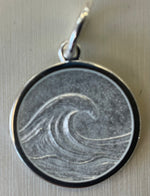 Lola York Beach Maine Coordinates pendent small