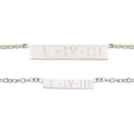 1-4-3 Sterling Silver Bar Necklace
