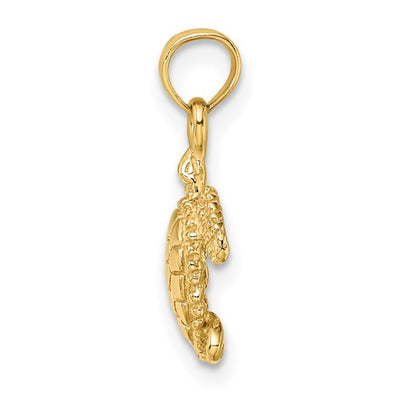 10K 3D Mini Sea Turtle Charm