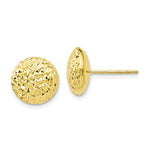 10K D/C Post Earrings