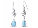larimar sterling silver earrings