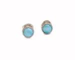 larimar sterling silver stud earrings