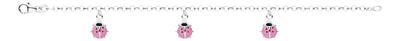 KK SS PINK LADYBUG CHARM BRACELET