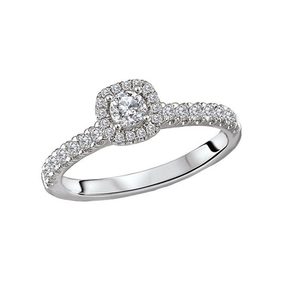 Lavie Halo Diamond Engagement Ring