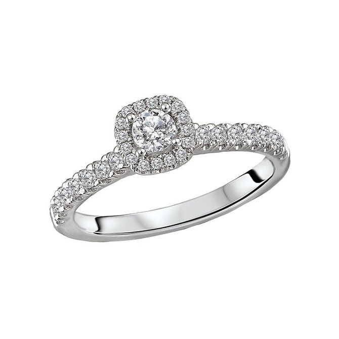 Lavie Halo Diamond Engagement Ring