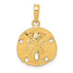 14K Polished Sand Dollar Pendant