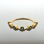 Emerald and Diamond Ring