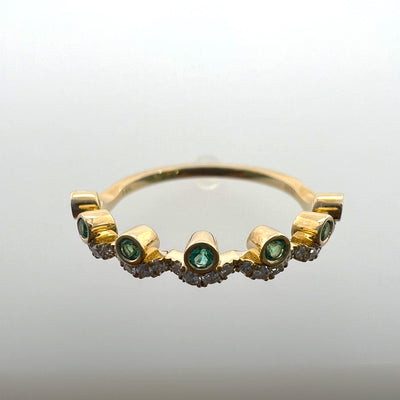 Emerald and Diamond Ring