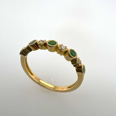 Emerald and Diamond Ring