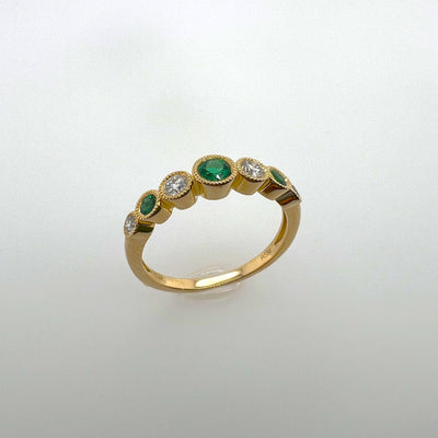 Emerald and Diamond Ring