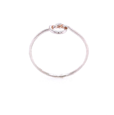 Love Knot sterling silver Ring hand made by Bill and Bobs