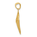 14K Satin Sand Dollar Pendant