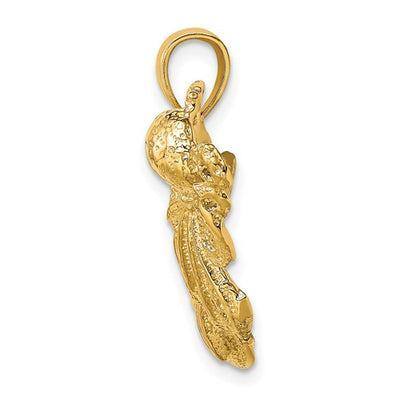 14K Octopus Post Earrings
