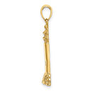 14K Polished Lighthouse Charm
