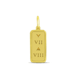 7 DOWN 8 UP Gold Vermeil