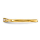 14K Round Diamond - Engagement Ring