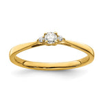 14K Round Diamond - Engagement Ring
