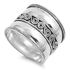sterling silver ring bali design