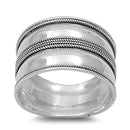 sterling silver bali plain ring