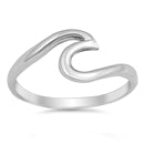 sterling silver wave ring