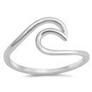 sterling silver wave ring