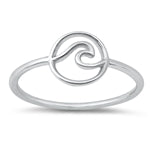 sterling silver wave ring