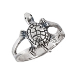 sterling silver turtle ring