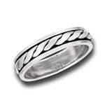 sterling silver spinning ring