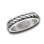 sterling silver spinning ring