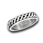 sterling silver spinning ring