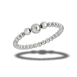 sterling silver graduated bead ring