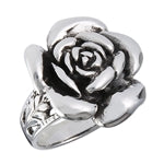 sterling silver rose ring