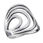 sterling silver multiple loop ring