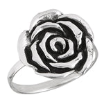 sterling silver rose ring