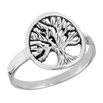 sterling silver tree of life ring