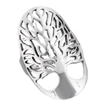 sterling silver tree of life ring