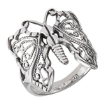 sterling silver butterfly ring