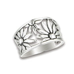 sterling silver flower ring