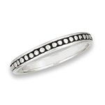 sterling silver ring with dots