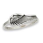 sterling silver wing ring