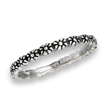 sterling silver baby flower ring