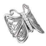sterling silver butterfly ring