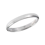 sterling silver 2mm classic high polish wedding band