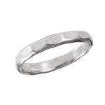 sterling silver hammered ring